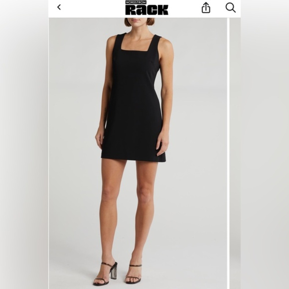 Wayf Elegant Black Sleeveless Mini Dress